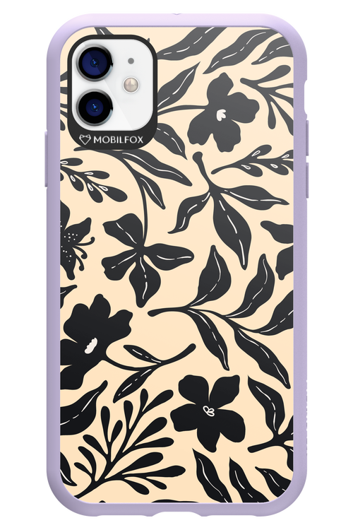 Black Flowers 2.0 - Apple iPhone 11