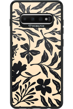Black Flowers 2.0 - Samsung Galaxy S10+