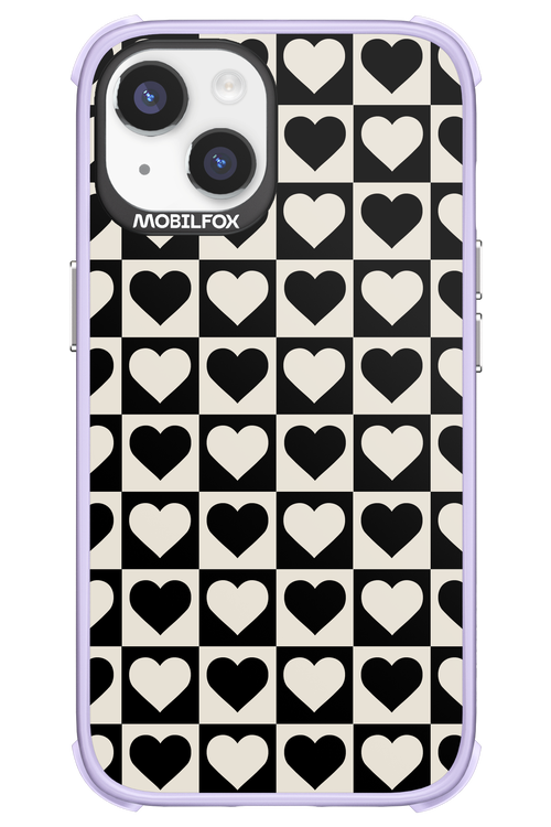 Checkered Heart - Apple iPhone 14