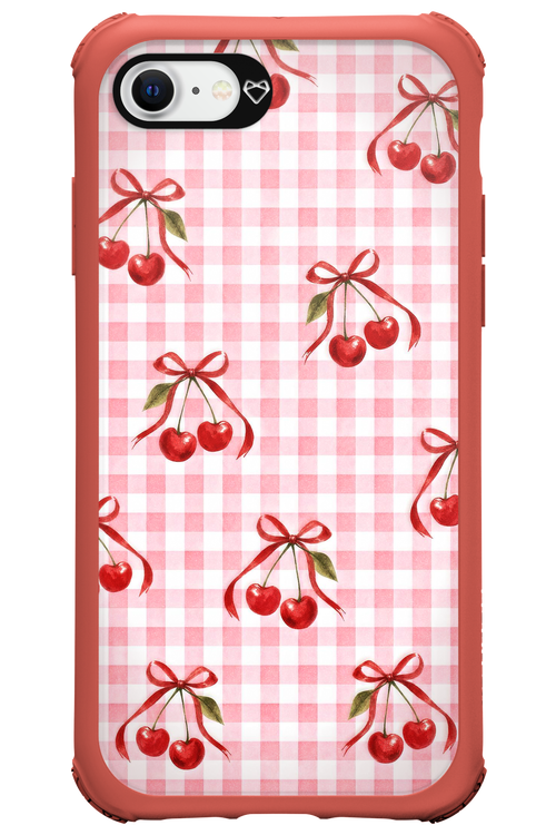 Pink Cherry Checked 2.0 - Apple iPhone SE 2020