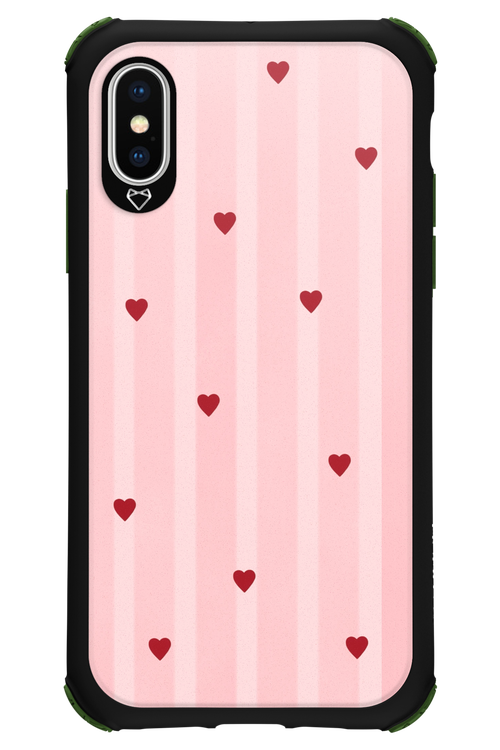 Red Little Hearts 2.0 - Apple iPhone X