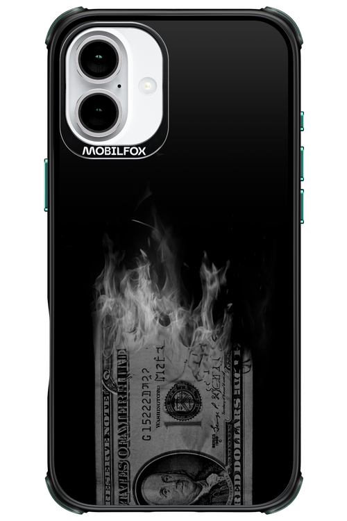 Money Burn B&W 2.0 - Apple iPhone 16 Plus