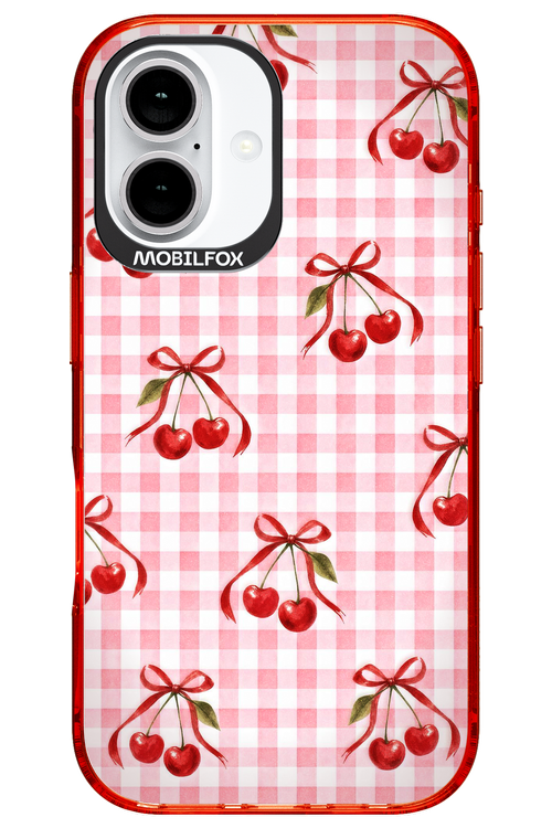 Pink Cherry Checked 2.0 - Apple iPhone 16