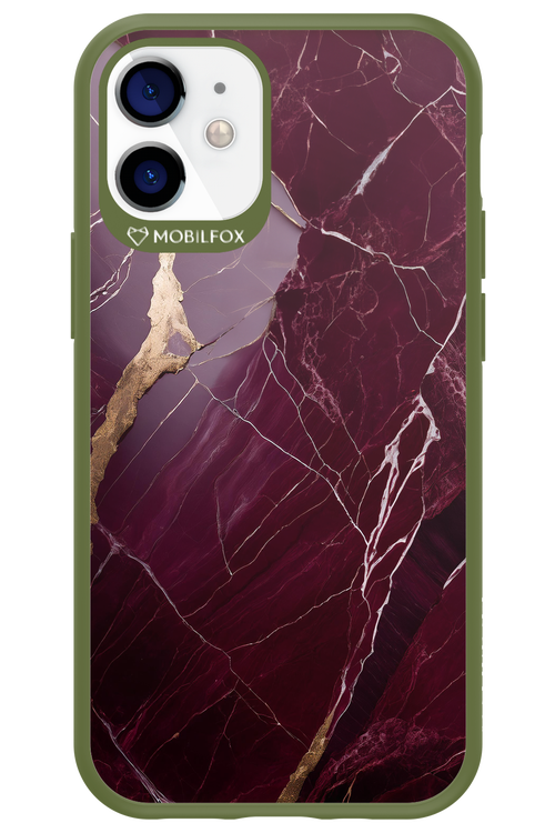 Burgundy Marble - Apple iPhone 12 Mini