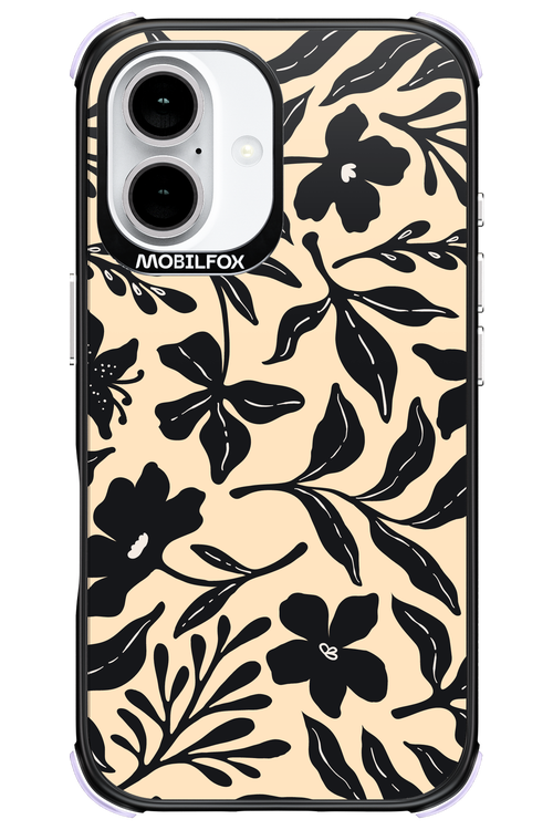 Black Flowers 2.0 - Apple iPhone 16
