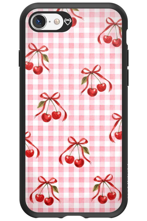 Pink Cherry Checked 2.0 - Apple iPhone SE 2022