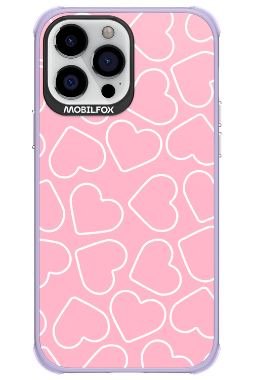 Line Heart Pink - Apple iPhone 13 Pro Max