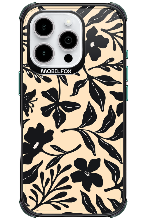 Black Flowers 2.0 - Apple iPhone 16 Pro
