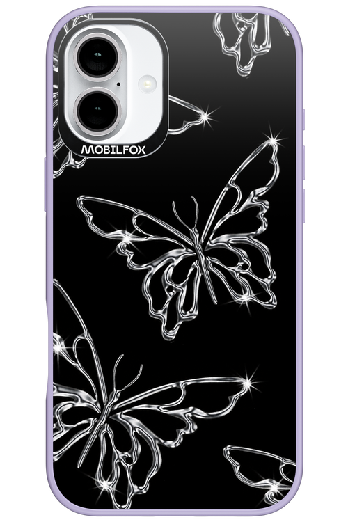 Silver Butterfly 2.0 - Apple iPhone 16 Plus