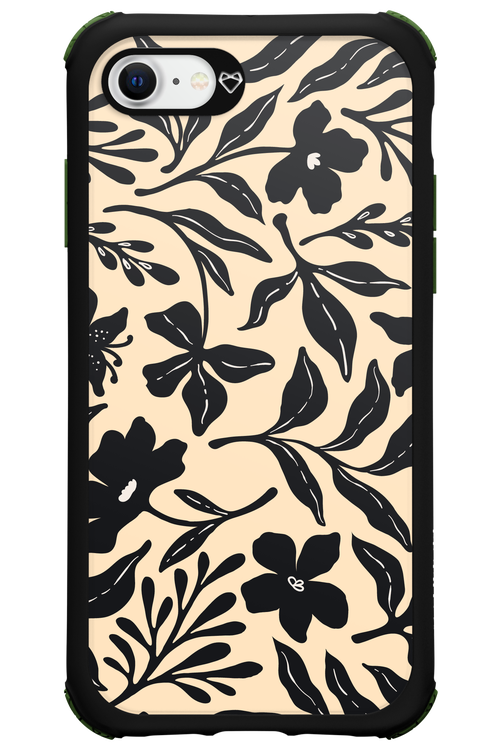 Black Flowers 2.0 - Apple iPhone SE 2022