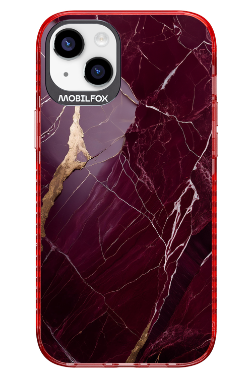 Burgundy Marble - Apple iPhone 14 Plus