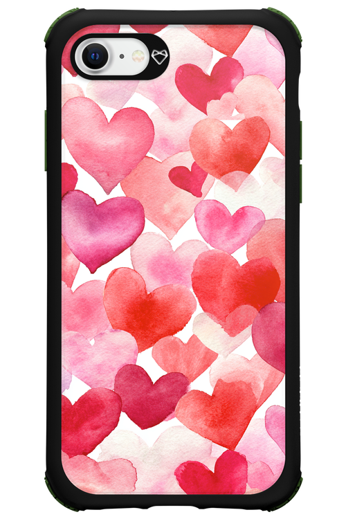 Water Painted Heart 2.0 - Apple iPhone SE 2022