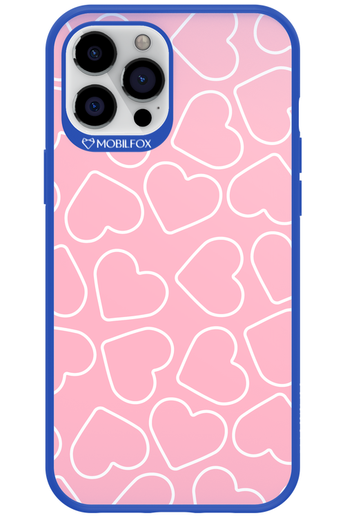 Line Heart Pink - Apple iPhone 12 Pro Max