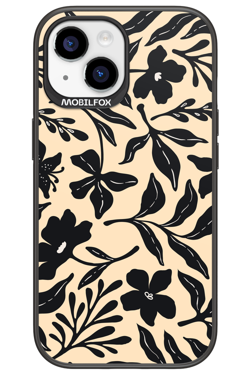 Black Flowers 2.0 - Apple iPhone 15