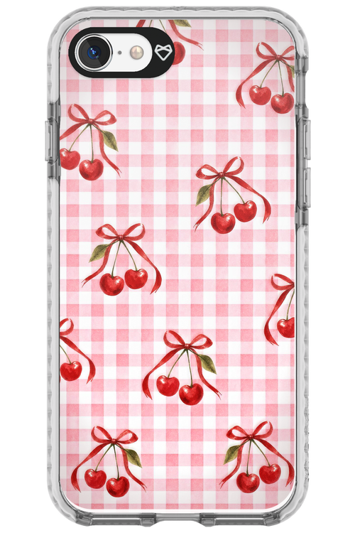 Pink Cherry Checked 2.0 - Apple iPhone SE 2020
