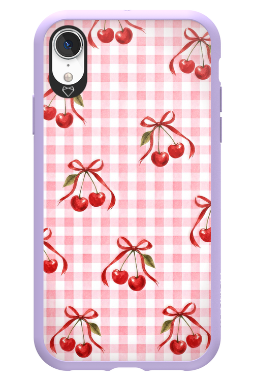 Pink Cherry Checked 2.0 - Apple iPhone XR