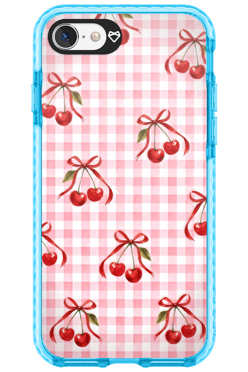 Pink Cherry Checked 2.0 - Apple iPhone 7