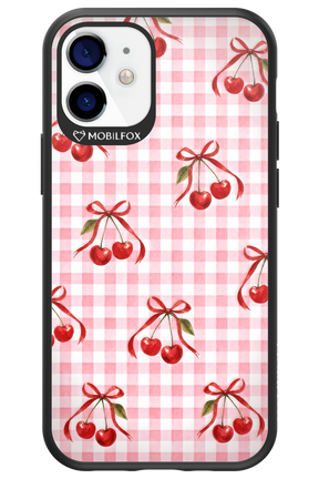 Pink Cherry Checked 2.0 - Apple iPhone 12 Mini