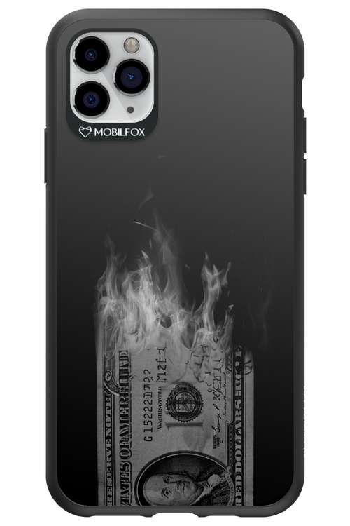 Money Burn B&W - Apple iPhone 11 Pro Max