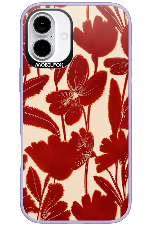 Burgundy Flowers 2.0 - Apple iPhone 16 Plus
