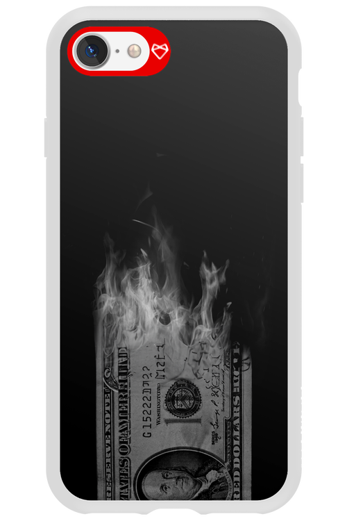 Money Burn B&W - Apple iPhone 7