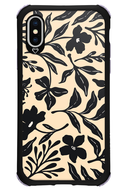 Black Flowers 2.0 - Apple iPhone X