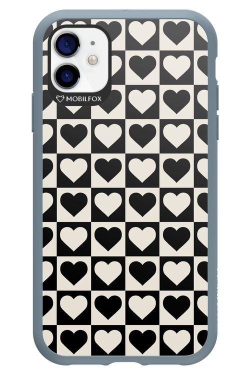 Checkered Heart - Apple iPhone 11