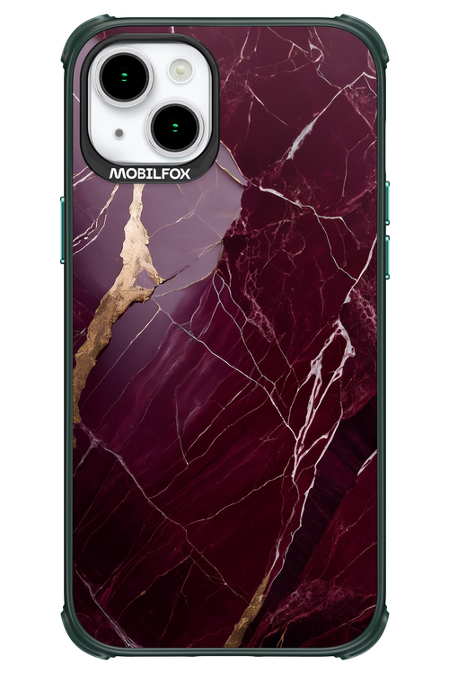 Burgundy Marble - Apple iPhone 15 Plus