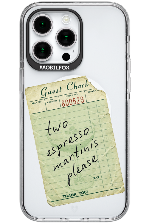 Espresso Martini 2.0 - Apple iPhone 15 Pro Max