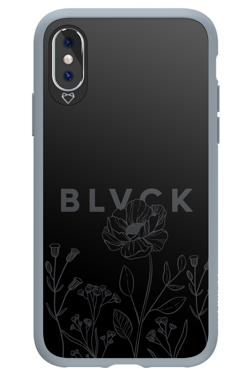 Black Flowers - Apple iPhone XS