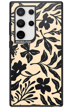 Black Flowers 2.0 - Samsung Galaxy S24 Ultra