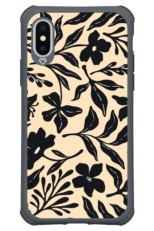 Black Flowers 2.0 - Apple iPhone XS