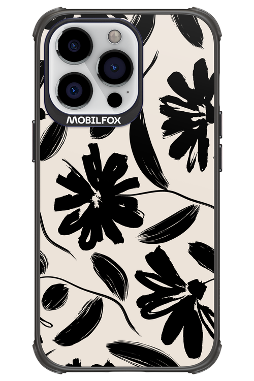 Monochrome Flowerss 2.0 - Apple iPhone 13 Pro