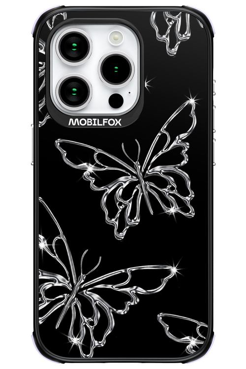 Silver Butterfly 2.0 - Apple iPhone 15 Pro