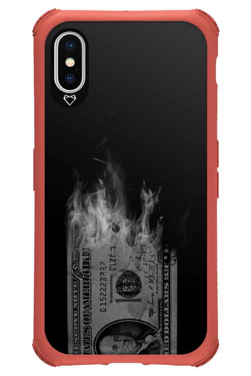 Money Burn B&W 2.0 - Apple iPhone X