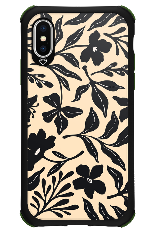 Black Flowers 2.0 - Apple iPhone X