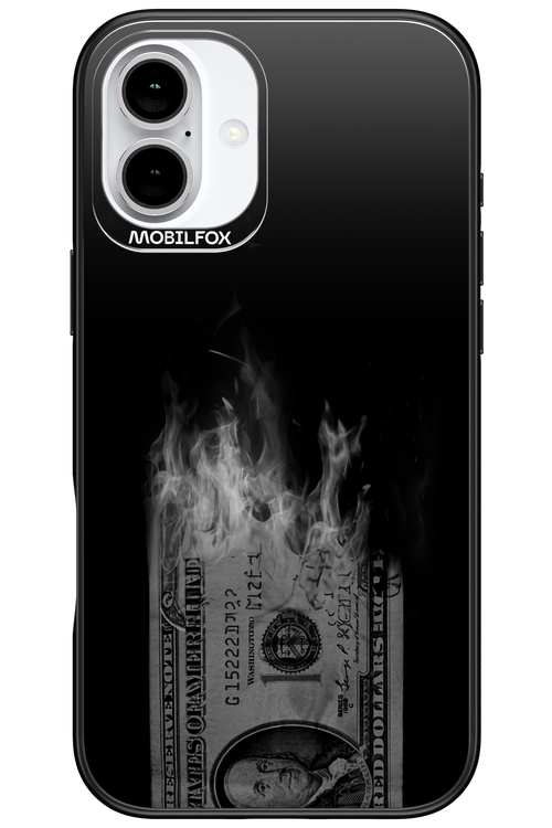 Money Burn B&W 2.0 - Apple iPhone 16 Plus