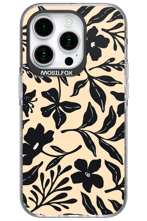 Black Flowers 2.0 - Apple iPhone 15 Pro