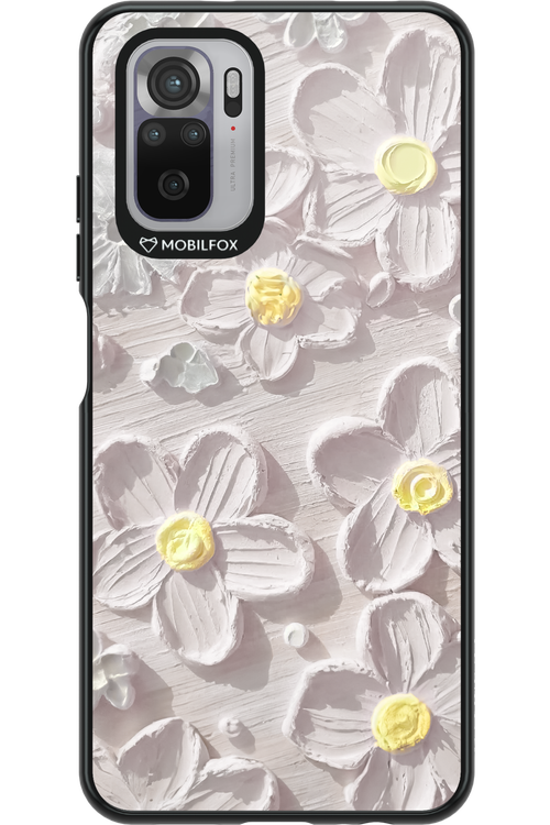 White Flowers - Xiaomi Redmi Note 10
