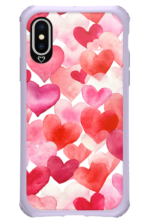 Water Painted Heart 2.0 - Apple iPhone X