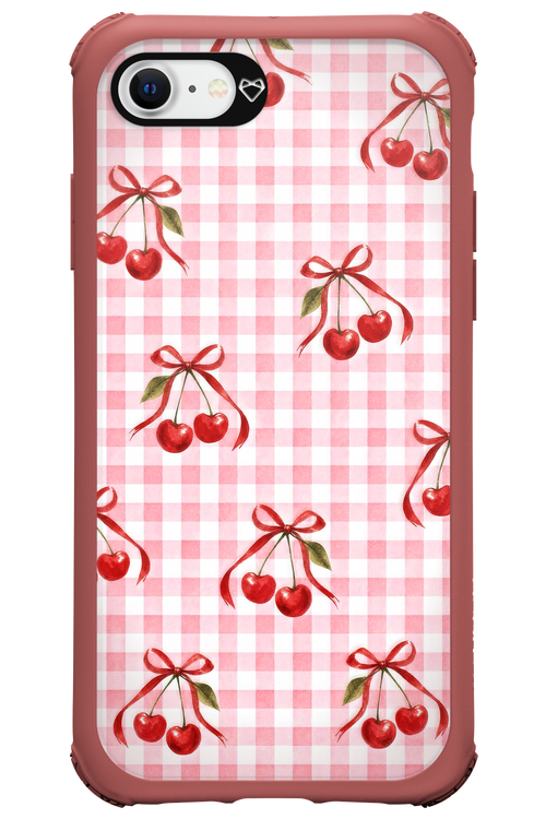 Pink Cherry Checked 2.0 - Apple iPhone SE 2020