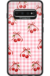 Pink Cherry Checked 2.0 - Samsung Galaxy S10+