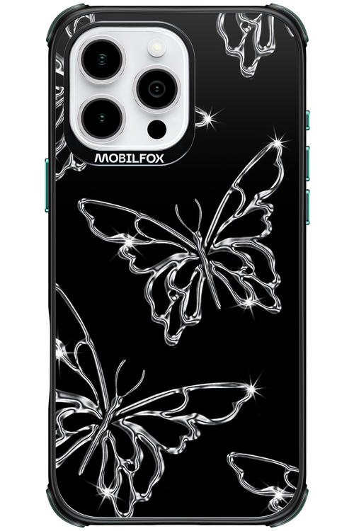 Silver Butterfly 2.0 - Apple iPhone 16 Pro Max