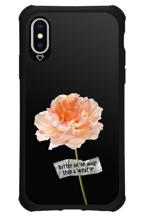 Flower Black - Apple iPhone XS