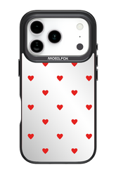 Mini Hearts Red Mirror 2.0 - Apple iPhone 17 Pro