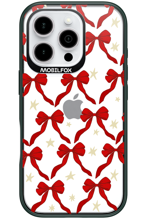 Bow & Stars (Transparent) - Apple iPhone 16 Pro
