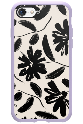Monochrome Flowerss 2.0 - Apple iPhone SE 2020