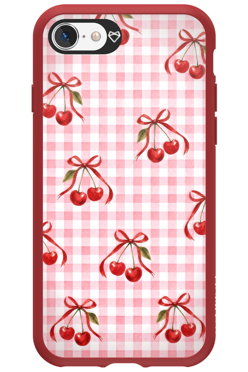 Pink Cherry Checked 2.0 - Apple iPhone SE 2022