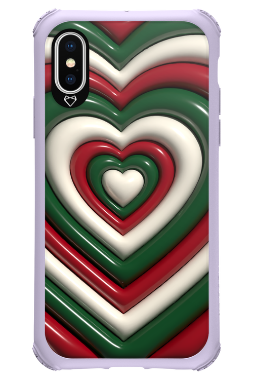 XMAS Hearts - Apple iPhone X