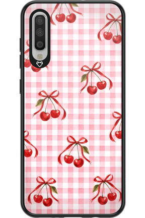 Pink Cherry Checked 2.0 - Samsung Galaxy A70